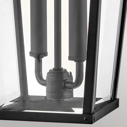 Hinkley - Outdoor-Wandleuchte DAWSON 2xE14/40W/230V IP44 schwarz