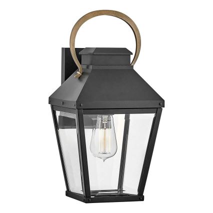 Hinkley - Applique murale extérieure DAWSON M 1xE27/60W/230V IP44 noir
