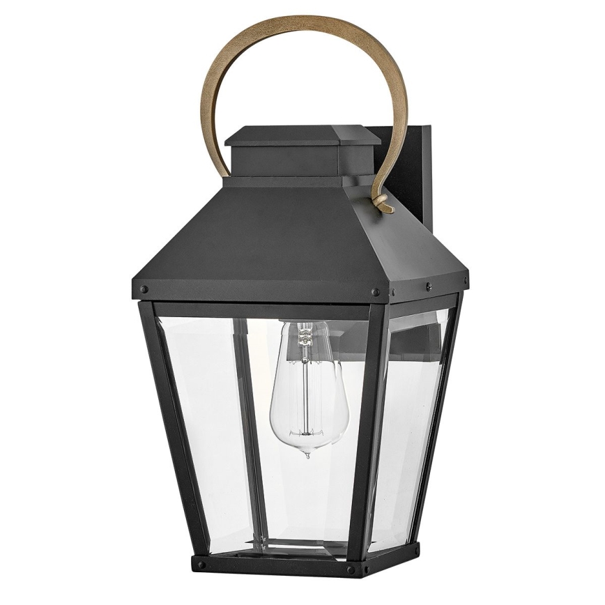 Hinkley - Applique murale extérieure DAWSON M 1xE27/60W/230V IP44 noir
