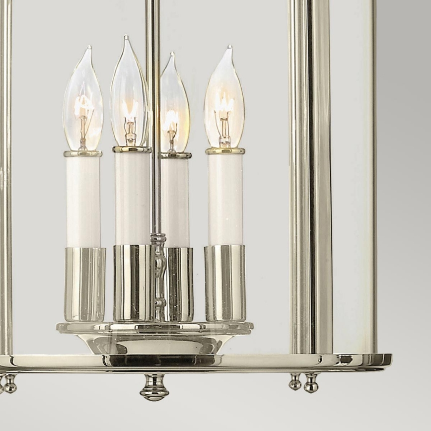 Hinkley - Lustre suspendu sur chaîne GENTRY 4xE14/60W/230V chromé brillant