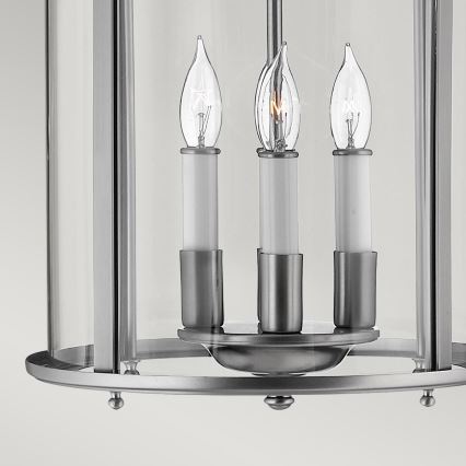 Hinkley - Lampadario a catena GENTRY 4xE14/60W/230V cromo opaco