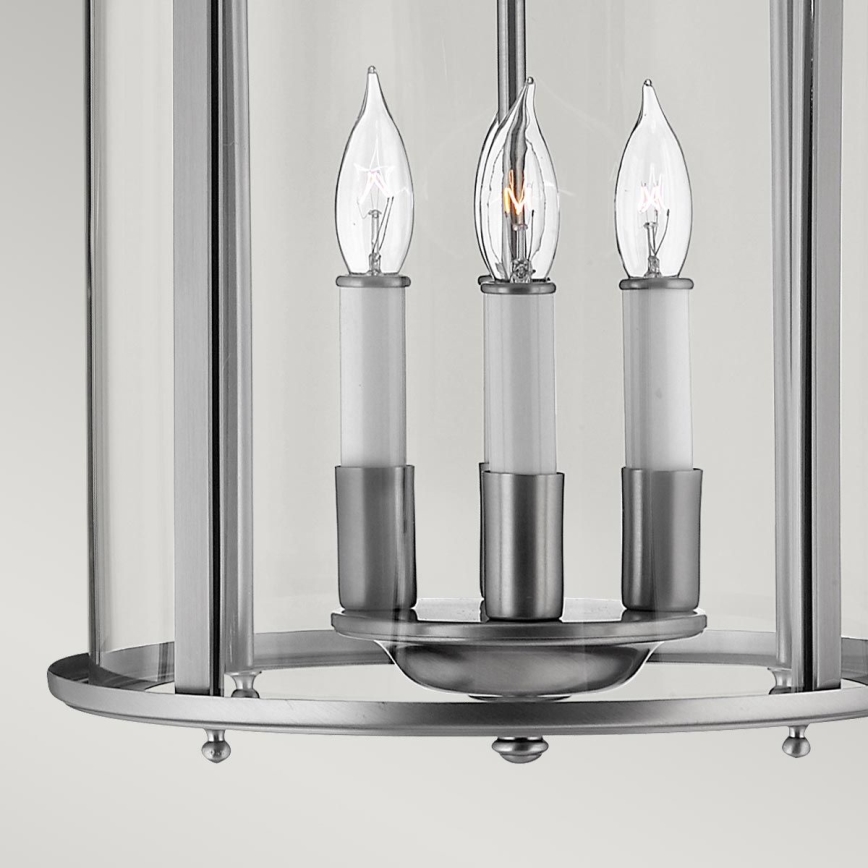 Hinkley - Lampadario a catena GENTRY 4xE14/60W/230V cromo opaco