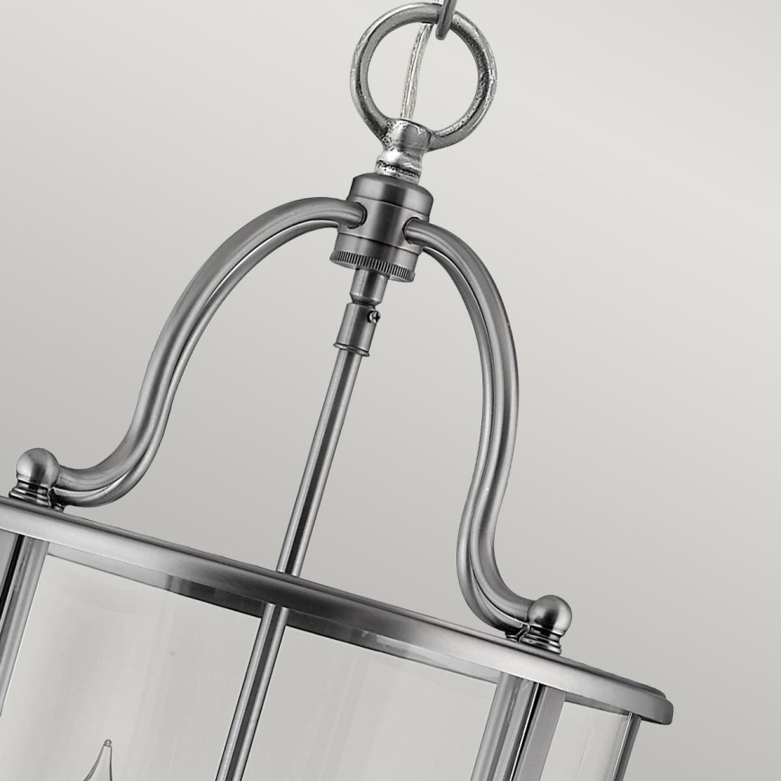 Hinkley - Lampadario a catena GENTRY 4xE14/60W/230V cromo opaco