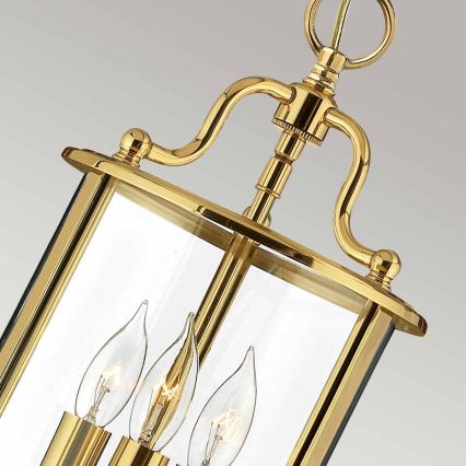 Hinkley - Lampadario a catena GENTRY 3xE14/60W/230V finitura oro