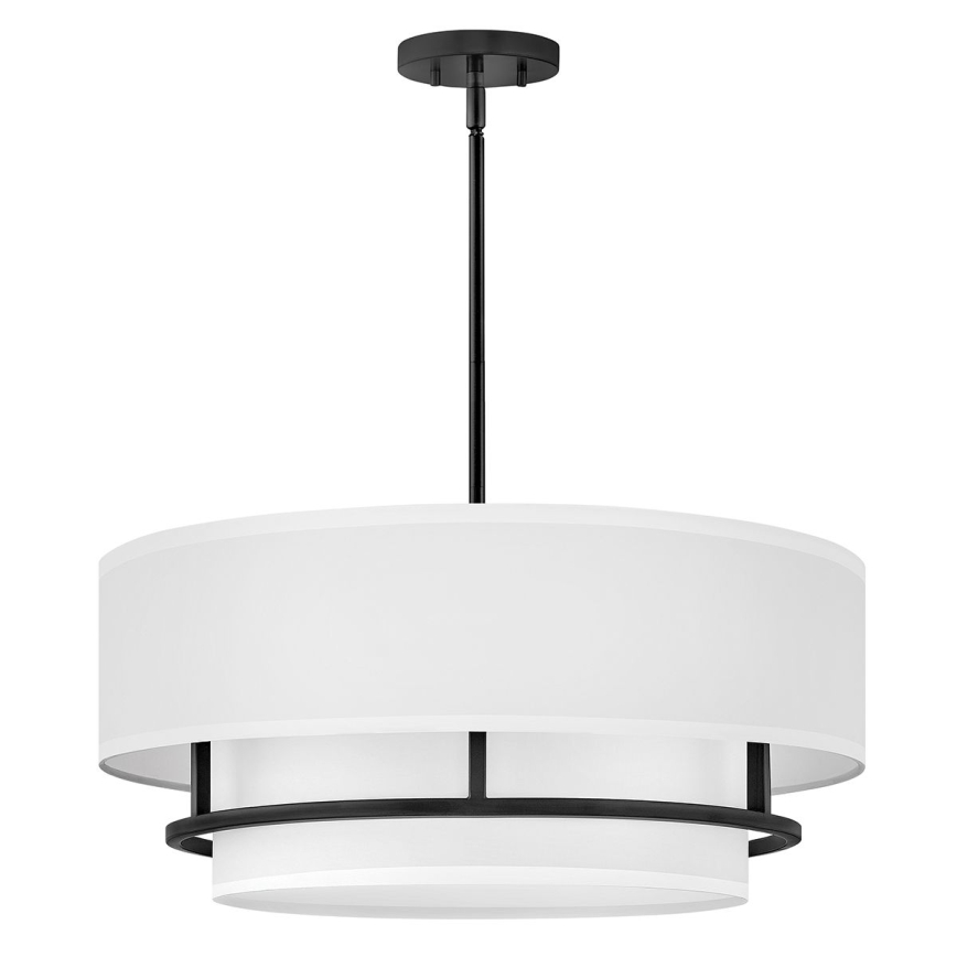 Hinkley - Lampadario a plafone GRAHAM 4xE14/40W/230V nero