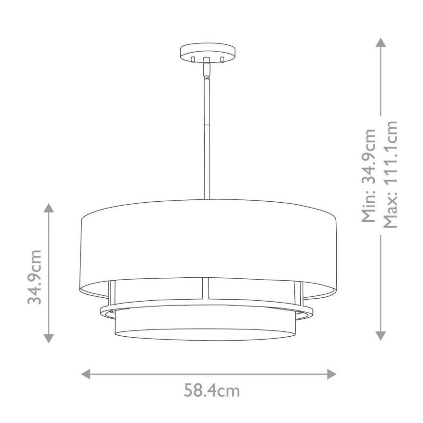 Hinkley - Plafonnier GRAHAM 4xE14/40W/230V chrome brillant