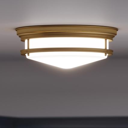 Hinkley - Badezimmer-Deckenleuchte HADLEY 3x E27/40W/230V IP44 goldfarben