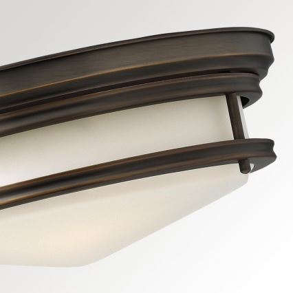 Hinkley - Deckenleuchte HADLEY für Badezimmer 3xE27/40W/230V IP44 Bronze