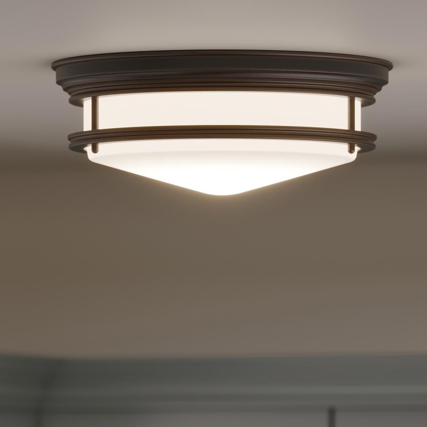 Hinkley - Plafonnier pour salle de bains HADLEY 3xE27/40W/230V IP44 bronze