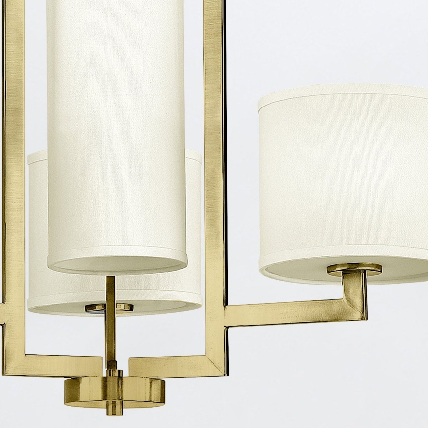 Hinkley - Lampadario a catena HAMPTON 4xE27/60W/230V finitura oro