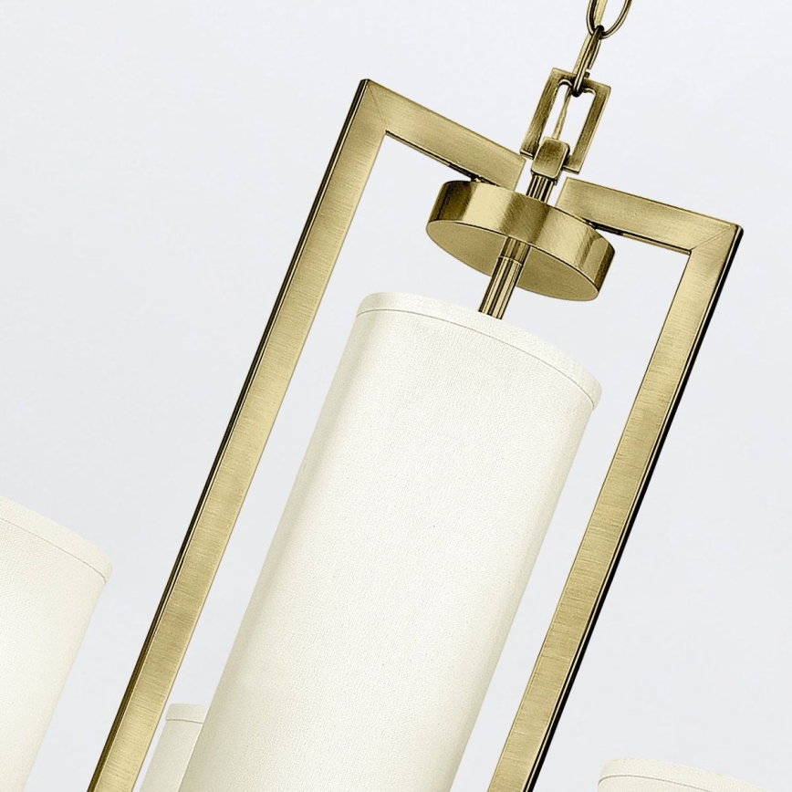 Hinkley - Lampadario a catena HAMPTON 4xE27/60W/230V finitura oro