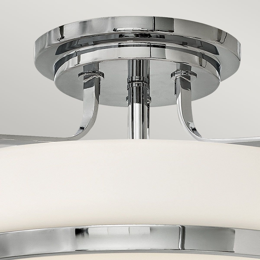 Hinkley - Lampadario a montaggio superficiale HARPER 3xE27/60W/230V Ø 45,6 cm, cromo lucido