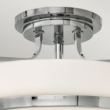 Hinkley - Plafonnier HARPER 3xE27/60W/230V Ø 45,6 cm, chrome brillant