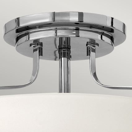Hinkley - Aufgesetzte Deckenleuchte HARPER 3xE27/60W/230V Ø 36,6 cm glänzender Chrom