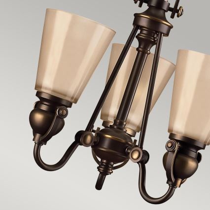 Hinkley - Lampadario a sospensione con catena MAYFLOWER 3xE27/60W/230V