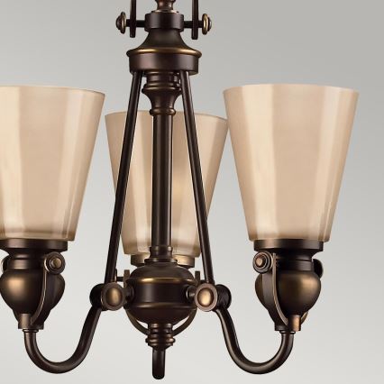 Hinkley - Lampadario a sospensione con catena MAYFLOWER 3xE27/60W/230V