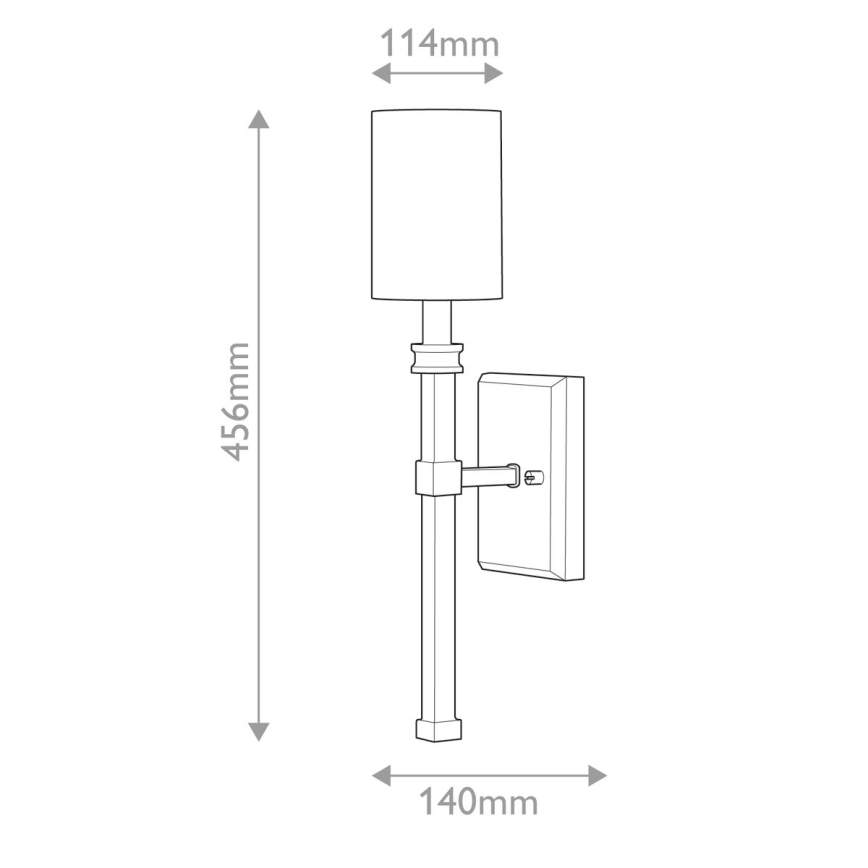 Hinkley - Lampada da parete MOORE 1xE14/40W/230V dorata