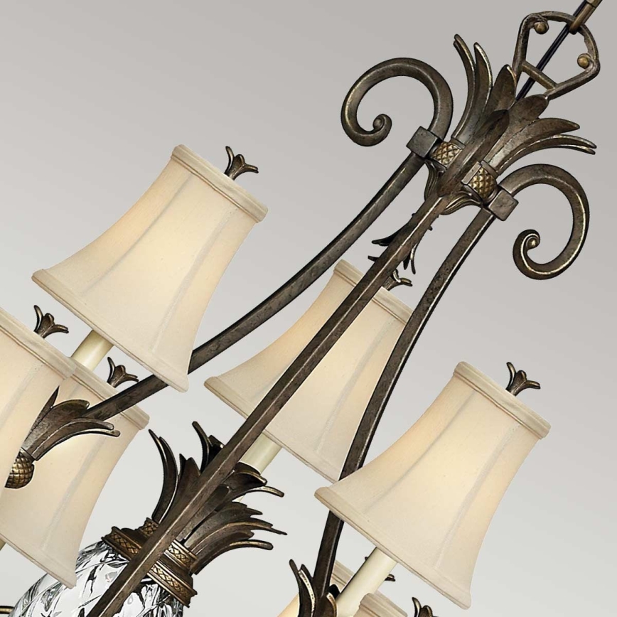 Hinkley - Lampadario a sospensione con catena PLANTATION 10xE14/40W/230V bronzo