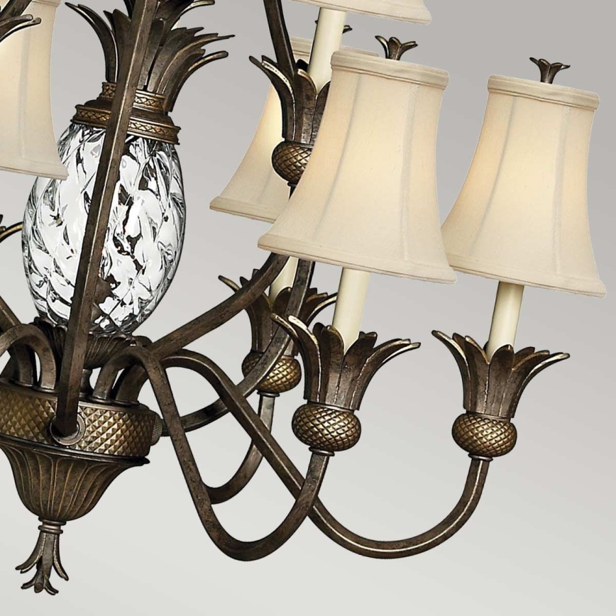 Hinkley - Lampadario a sospensione con catena PLANTATION 10xE14/40W/230V bronzo