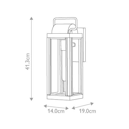 Hinkley - Applique murale d'extérieur HARBOR 1xE27/60W/230V IP44, bronze