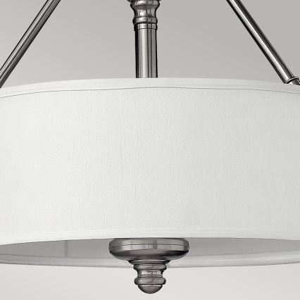Hinkley - Lampadario da soffitto a montaggio superficiale SUSSEX 3xE27/60W/230V cromo opaco