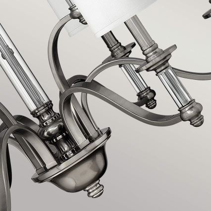 Hinkley - Lampadario a catena SUSSEX 9xE14/40W/230V cromo satinato