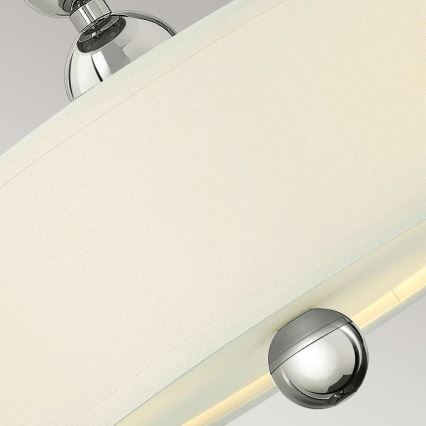 Hinkley - Aufgesetzte Deckenleuchte ZELDA 3xE27/60W/230V, glänzender Chrom