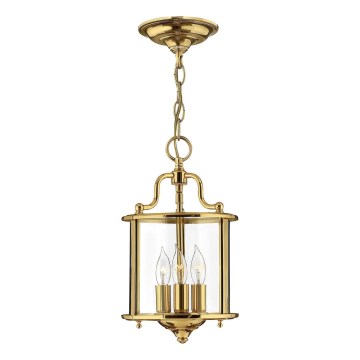 Hinkley - Lampadario a catena GENTRY 3xE14/60W/230V finitura oro