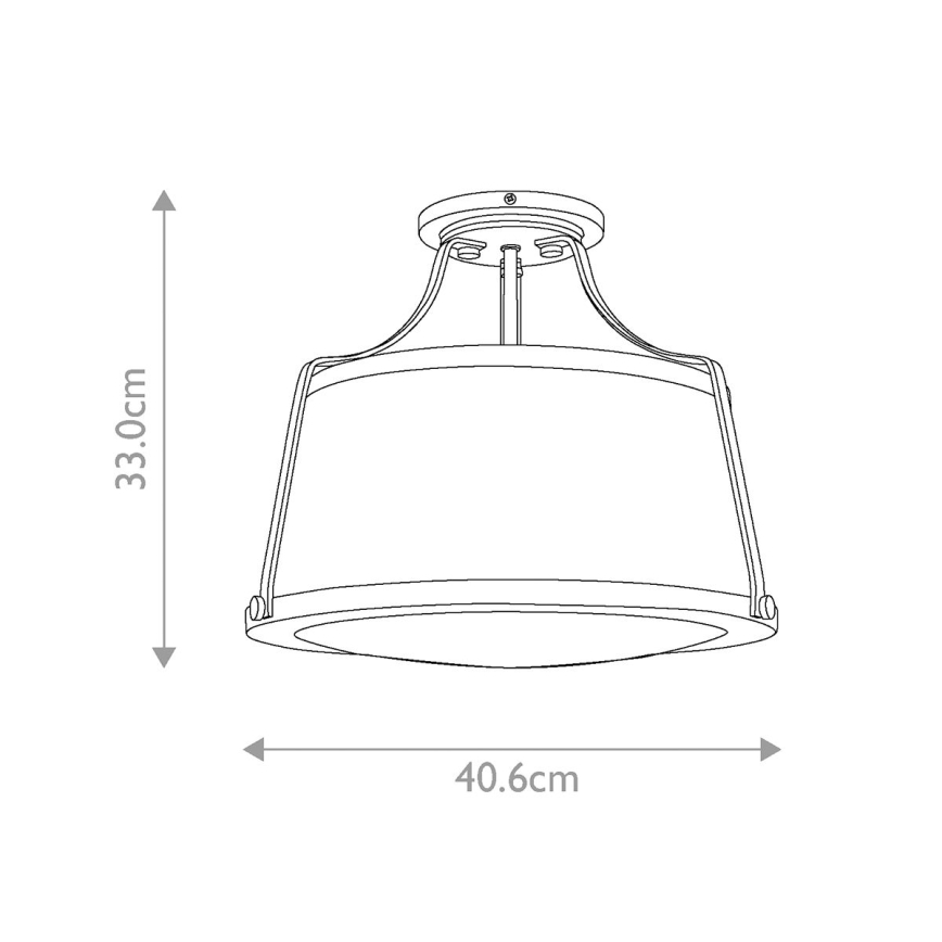 Hinkley - Lampadario a plafone CHARLOTTE 3xE27/75W/230V ottone