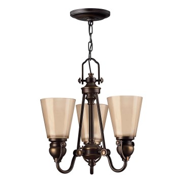 Hinkley - Lampadario a sospensione con catena MAYFLOWER 3xE27/60W/230V