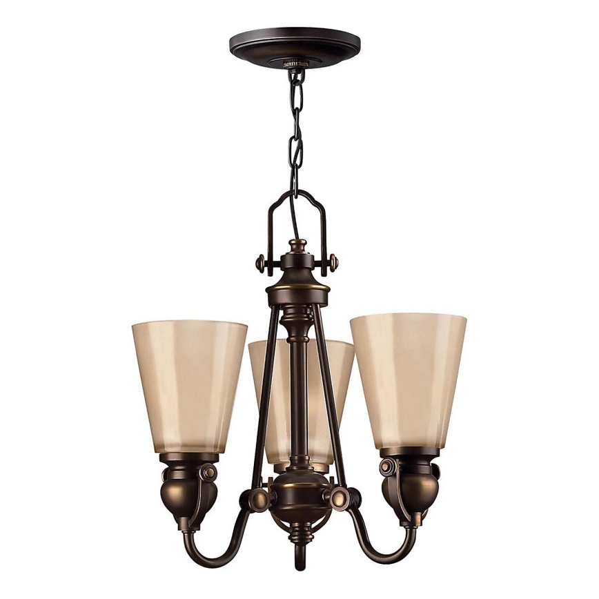 Hinkley - Lampadario a sospensione con catena MAYFLOWER 3xE27/60W/230V