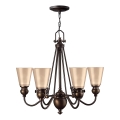 Hinkley - Lampadario a sospensione con catena MAYFLOWER 6xE27/60W/230V