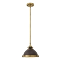 Hinkley - Lampadario a sospensione con supporto rigido AMELIA 1xE27/60W/230V ottone