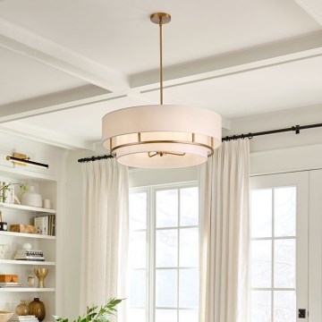 Hinkley - Lampadario a sospensione con supporto rigido GRAHAM 4xE14/40W/230V
