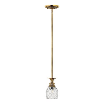 Hinkley - Lampadario a sospensione con supporto rigido PLANTATION 1xE27/60W/230V oro