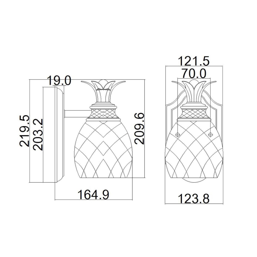 Hinkley - LED-Badezimmer-Wandleuchte PLANTATION 1xG9/3W/230V IP44 golden