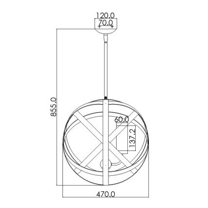 Hinkley - Lustre d'extérieur CARSON 3xE14/40W/230V IP44