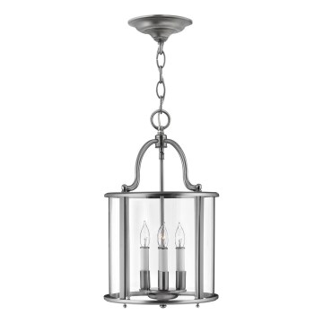 Hinkley - Lustre suspendu sur chaîne GENTRY 4xE14/60W/230V chrome mat