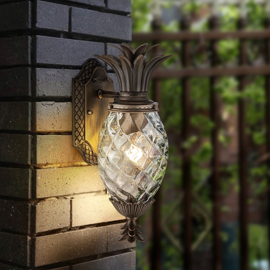 Hinkley - Outdoor-Wandleuchte PLANTATION 1xE27/40W/230V IP44 bronzen