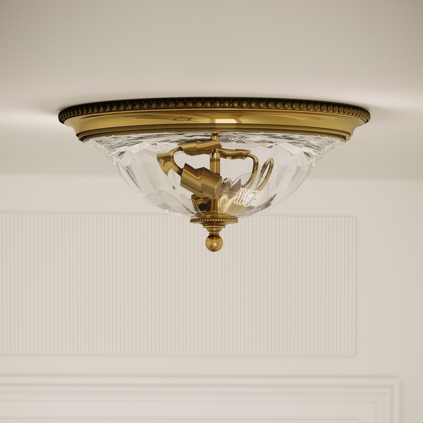 Hinkley - Plafoniera CAMBRIDGE 2xE27/60W/230V oro