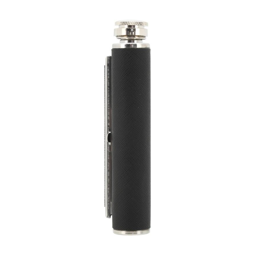 Hip flask mit cigar Tasche 175 ml schwarz