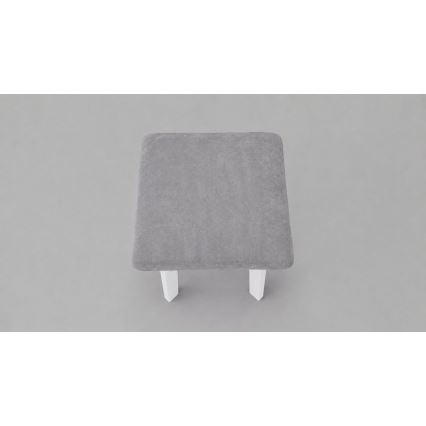 Hocker LUBE 36x36 cm weiß/grau