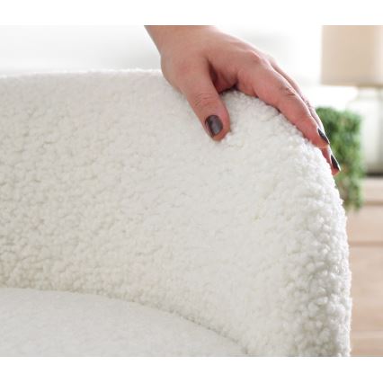 Hocker MIKI Ø 46 cm weiß