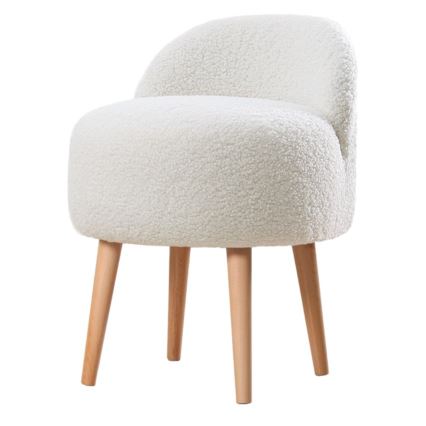Hocker MIKI Ø 46 cm weiß