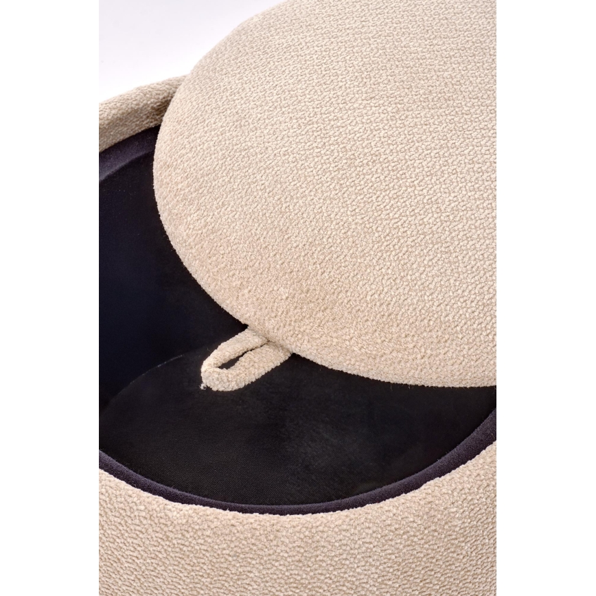 Hocker PAKS Ø 50 cm beige