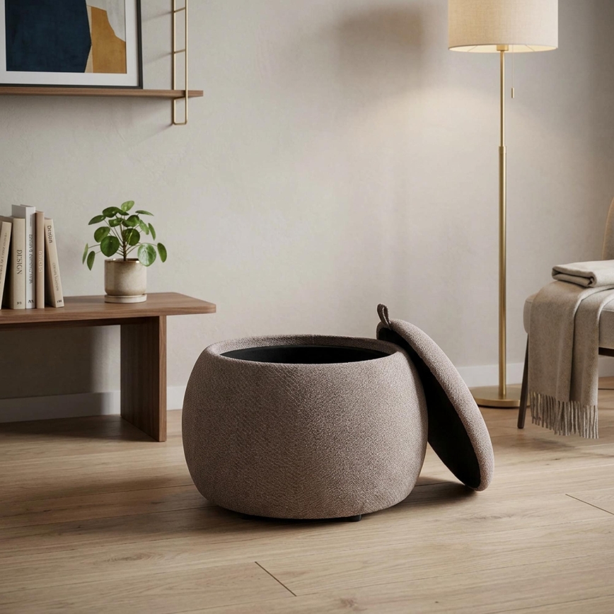 Hocker PAKS Ø 50 cm grau