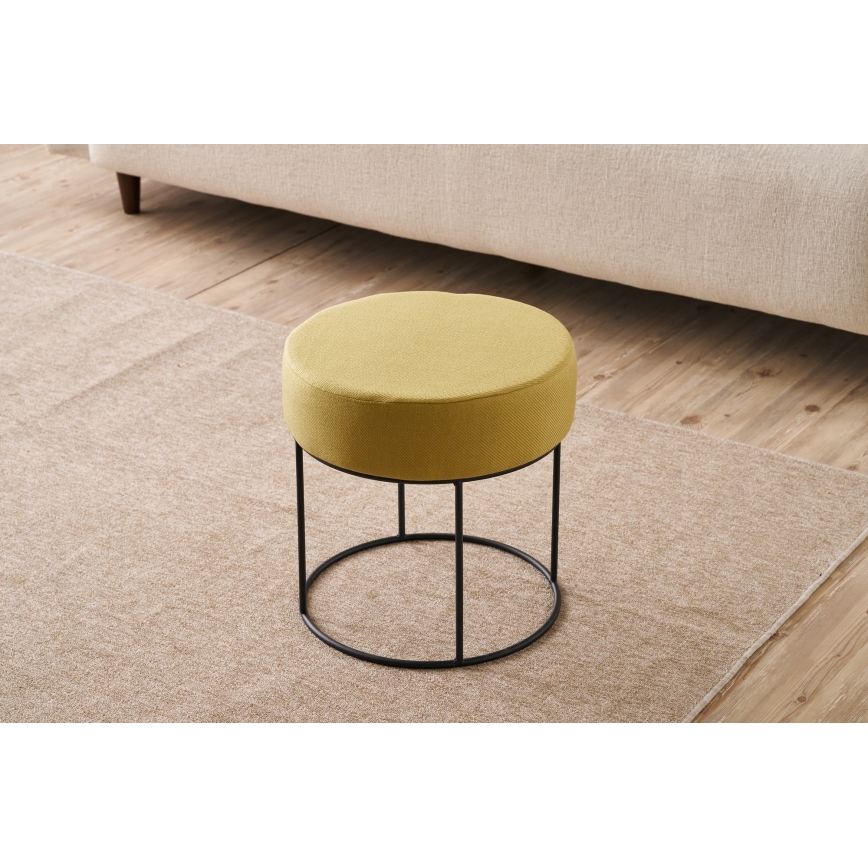 Hocker RELO Ø 40 cm gelb