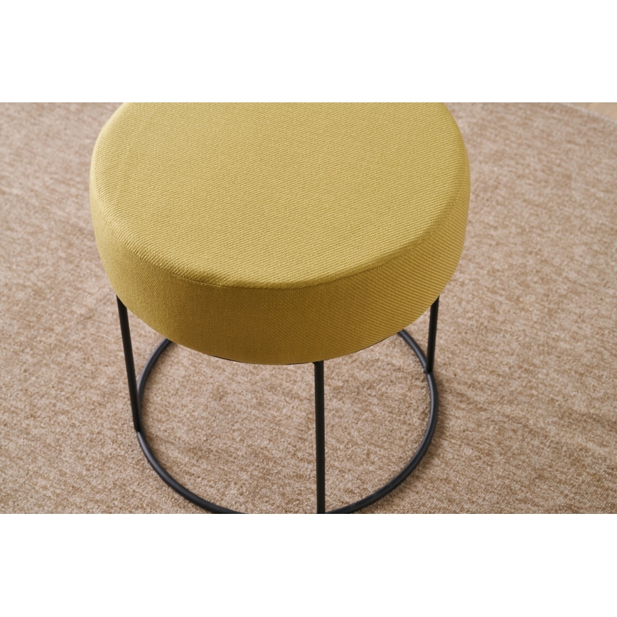 Hocker RELO Ø 40 cm gelb