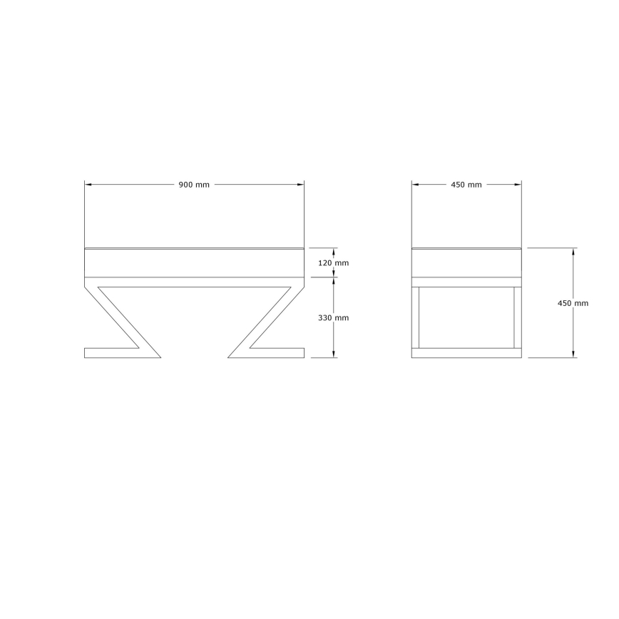 Hocker RINA 45x90 cm beige