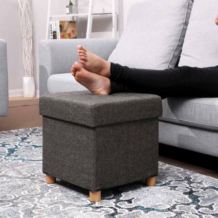 Hocker SULTAN 38x40 cm dunkelgrau